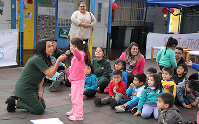 Durante este mes los jardines infantiles de la institución, impulsaron diversas acciones tendientes, a llamar a la comunidad a respetar sus derechos con actividades lúdicas.