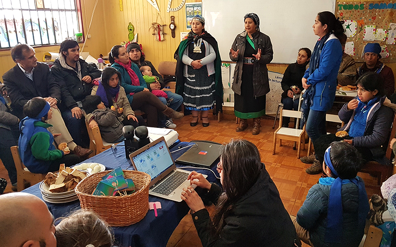 Jardín Infantil Alternativo “We Kimün” conmemora el Día de la Mujer Indígena